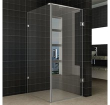 Douchecabine Collins Rechthoek Draaideur 80x100x200cm Antikalk Helder Glas Profielloos 8mm Veiligheidsglas Easy Clean