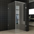 Douchecabine Collins Vierkant Draaideur 90x90x200cm Antikalk Helder Glas Profielloos 8mm Veiligheidsglas Easy Clean