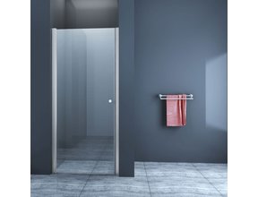 Glazen Douchedeur 80cm - Mania Helder Glas Nisdeur met Draaideur - Verstelbaar Swingdeur met Antikalk