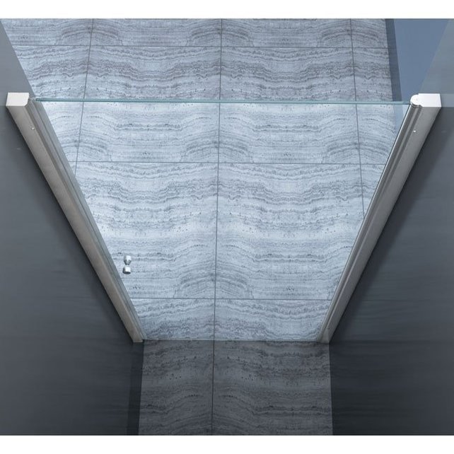 Glazen Douchedeur 80cm - Mania Helder Glas Nisdeur met Draaideur - Verstelbaar Swingdeur met Antikalk