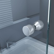 Glazen Douchedeur 100cm - Mania Helder Glas Nisdeur met Draaideur - Verstelbaar Swingdeur met Antikalk Glazen Douchedeur 100cm - Mania Helder Glas Nisdeur met Draaideur - Verstelbaar Swingdeur met Antikalk