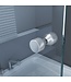 Glazen Douchedeur 100cm - Mania Helder Glas Nisdeur met Draaideur - Verstelbaar Swingdeur met Antikalk