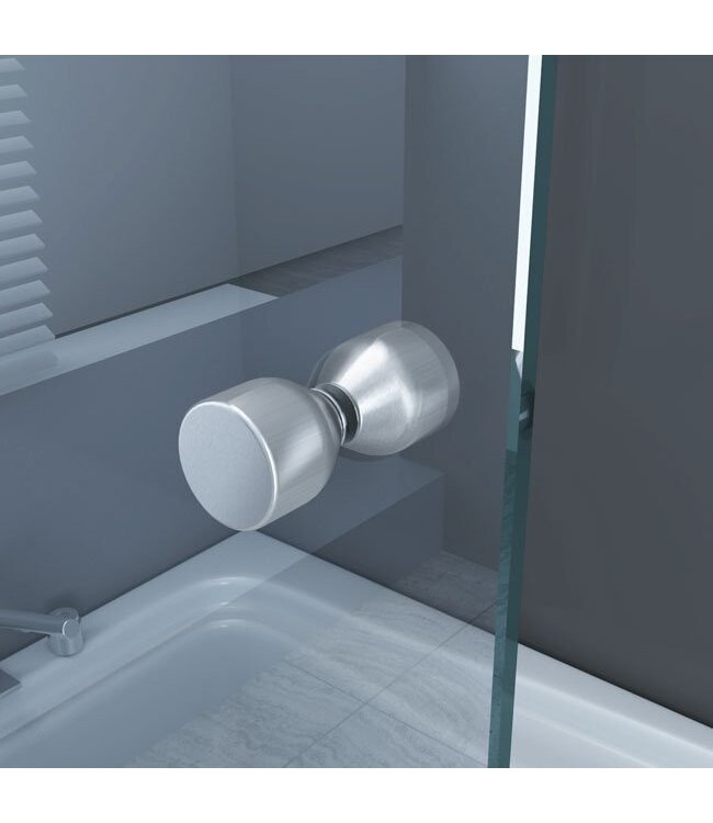 Pendeldeur met Glazen Douchedeur 80cm - Mania Helder Glas Nisdeur met Draaideur - Antikalk en Verstelbaar