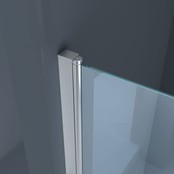 Pendeldeur met Glazen Douchedeur 80cm - Mania Helder Glas Nisdeur met Draaideur - Antikalk en Verstelbaar