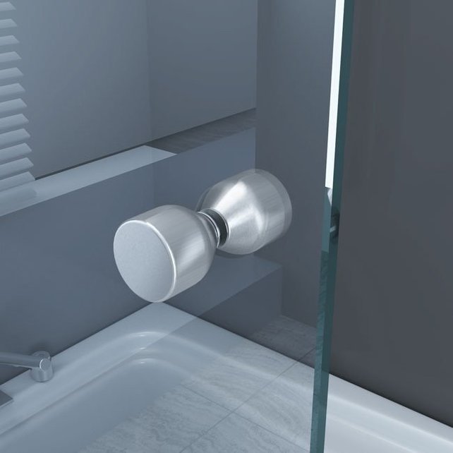 Pendeldeur met Glazen Douchedeur 90cm - Mania Helder Glas Nisdeur met Draaideur - Antikalk en Verstelbaar Pendeldeur met Glazen Douchedeur 90cm - Mania Helder Glas Nisdeur met Draaideur - Antikalk en Verstelbaar