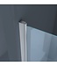 Pendeldeur met Glazen Douchedeur 90cm - Mania Helder Glas Nisdeur met Draaideur - Antikalk en Verstelbaar