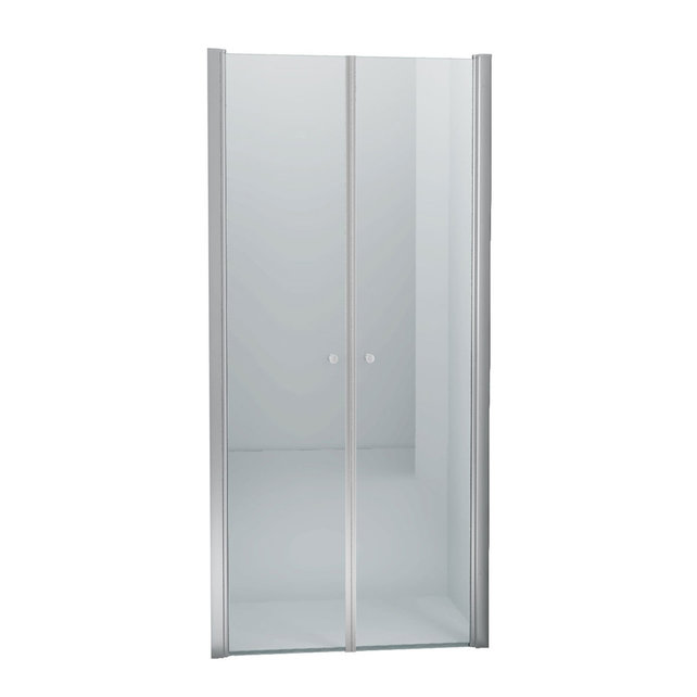 Pendeldeur met Glazen Douchedeur 100cm - Mania Helder Glas Nisdeur met Draaideur - Antikalk en Verstelbaar Pendeldeur met Glazen Douchedeur 100cm - Mania Helder Glas Nisdeur met Draaideur - Antikalk en Verstelbaar