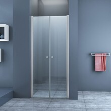 Pendeldeur met Glazen Douchedeur 100cm - Mania Helder Glas Nisdeur met Draaideur - Antikalk en Verstelbaar