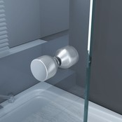Pendeldeur met Glazen Douchedeur 100cm - Mania Helder Glas Nisdeur met Draaideur - Antikalk en Verstelbaar Pendeldeur met Glazen Douchedeur 100cm - Mania Helder Glas Nisdeur met Draaideur - Antikalk en Verstelbaar
