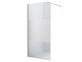 Inloopdouche 80x200 - Mania Helder/Mat Glas 10mm Douchewand - Veiligheidsglas met Antikalk