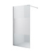 Inloopdouche 80x200 - Mania Helder/Mat Glas 10mm Douchewand - Veiligheidsglas met Antikalk