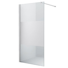 Inloopdouche 100x200 - Mania Helder/Mat Glas 10mm Douchewand - Veiligheidsglas met Antikalk