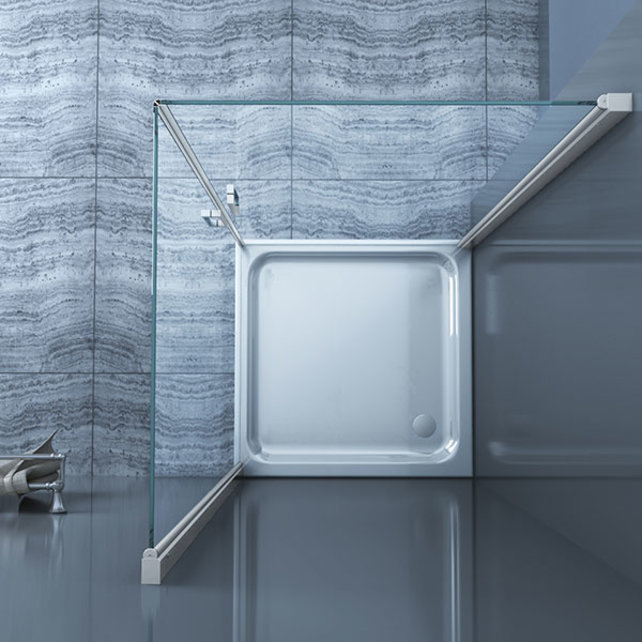 Douchecabine Lara Vierkant Dubbele Draaideur 90x90x200cm Antikalk Helder Glas Chroom Profiel 8mm Veiligheidsglas Easy Clean Douchecabine Lara Vierkant Dubbele Draaideur 90x90x200cm Antikalk Helder Glas Chroom Profiel 8mm Veiligheidsglas Easy Clean