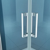 Douchecabine Lara Vierkant Dubbele Draaideur 90x90x200cm Antikalk Helder Glas Chroom Profiel 8mm Veiligheidsglas Easy Clean Douchecabine Lara Vierkant Dubbele Draaideur 90x90x200cm Antikalk Helder Glas Chroom Profiel 8mm Veiligheidsglas Easy Clean