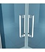 Douchecabine Lara Vierkant Dubbele Draaideur 90x90x200cm Antikalk Helder Glas Chroom Profiel 8mm Veiligheidsglas Easy Clean