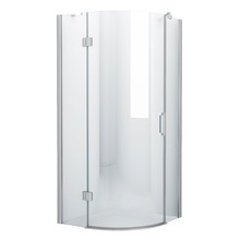 Douchecabine Kwartrond Draaideur Linksdraaiend 90x90x200cm Antikalk Helder Glas Chroom Profiel 8mm Veiligheidsglas Easy Clean