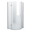 Douchecabine Kwartrond Draaideur Linksdraaiend 90x90x200cm Antikalk Helder Glas Chroom Profiel 8mm Veiligheidsglas Easy Clean