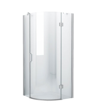 Douchecabine Kwartrond Draaideur Rechtsdraaiend 90x90x200cm Antikalk Helder Glas Chroom Profiel 8mm Veiligheidsglas Easy Clean