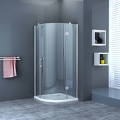 Douchecabine Kwartrond Draaideur Rechtsdraaiend 90x90x200cm Antikalk Helder Glas Chroom Profiel 8mm Veiligheidsglas Easy Clean Douchecabine Kwartrond Draaideur Rechtsdraaiend 90x90x200cm Antikalk Helder Glas Chroom Profiel 8mm Veiligheidsglas Easy Clean