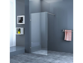 Inloopdouche 120x200cm Antikalk Helder Glas Chroom Profielloos 8mm Veiligheidsglas Easy Clean