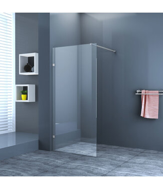 Inloopdouche 120x200cm Antikalk Helder Glas Chroom Profielloos 8mm Veiligheidsglas Easy Clean