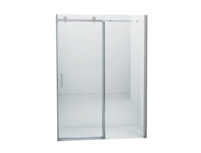 Douchedeur Slice Nisdeur Schuifdeur 110x200cm Antikalk Helder Glas Chroom Profiel 8mm Veiligheidsglas Easy Clean