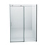 Douchedeur Slice Nisdeur Schuifdeur 110x200cm Antikalk Helder Glas Chroom Profiel 8mm Veiligheidsglas Easy Clean