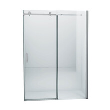 Douchedeur Slice Nisdeur Schuifdeur 140x200cm Antikalk Helder Glas Chroom Profiel 8mm Veiligheidsglas Easy Clean