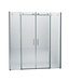 Douchedeur Slice Nisdeur Schuifdeur 180x200cm Antikalk Helder Glas Chroom Profiel 8mm Veiligheidsglas Easy Clean