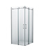 Douchecabine Slice Vierkant Schuifdeur 90x90x200cm Antikalk Helder Glas Chroom Profiel 8mm Veiligheidsglas Easy Clean