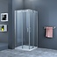 DIAMOND LINE Douchecabine Slice Vierkant Schuifdeur 90x90x200cm Antikalk Helder Glas Chroom Profiel 8mm Veiligheidsglas Easy Clean