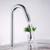 Parro Mini Toilet Fonteinset met Handdoekhouder Chroom Kraan, Sifon en Push-UP Waskom Natuursteen