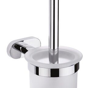 Toiletborstelhouder Quera Chroom Met glas