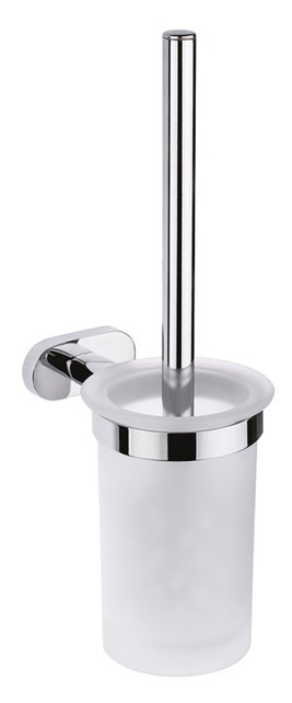 Toiletborstelhouder Quera Chroom Met glas