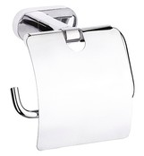 Toiletrolhouder Quera Chroom Messing met klepje