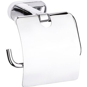 Toiletrolhouder Quera Chroom Messing met klepje