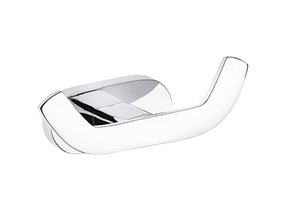 Handdoekhaak Quera Chroom Messing  Dubbel Haak