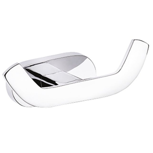 Handdoekhaak Quera Chroom Messing  Dubbel Haak