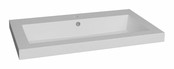Wastafel 80cm enkele wasbak SaniPro Trend 80x47x5cm keramiek rechthoekig met overloop kraangat 1 of zonder kraangat Wastafel 80cm enkele wasbak SaniPro Trend 80x47x5cm keramiek rechthoekig met overloop kraangat 1 of zonder kraangat