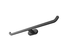 Toiletrolhouder Quera Mat zwart Dubbel Messing