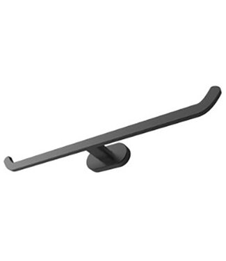CREAVIT Toiletrolhouder Quera Mat zwart Dubbel Messing
