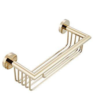 CREAVIT Doucherek Goud Creavit Aloni Badrek Shampoo houder 25cm Messing