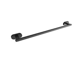 Handdoekhouder Zwart Mat 40cm Messing