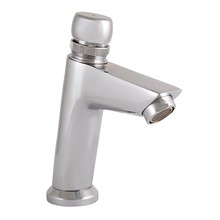 Zelfsluitend Toiletkraan Chroom Creavit Enkel Koudkraan met drukknop messing 5sec.