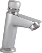 Zelfsluitend Toiletkraan Chroom Creavit Enkel Koudkraan met drukknop messing 5sec.