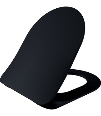 CREAVIT Creavit Freedom Toiletbril Mat Zwart duroplast softclose toiletzitting 36x44,5cm