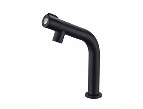 Toiletkraan Zwart Donna Balkon fonteinkraan Zwart Mat enkel koudkraan