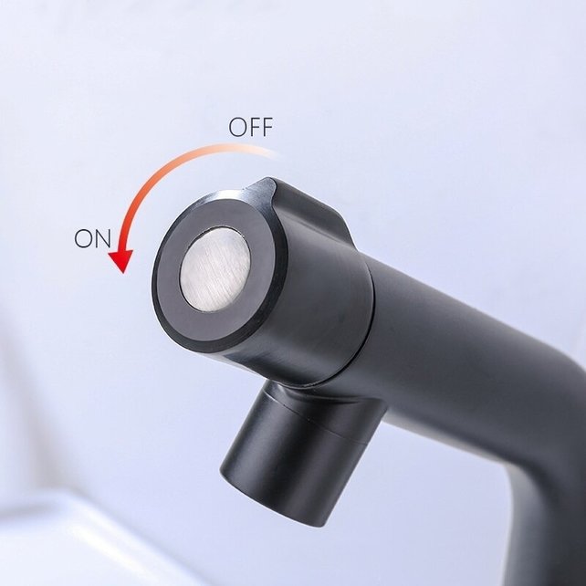 Toiletkraan Zwart Donna Balkon fonteinkraan Zwart Mat enkel koudkraan