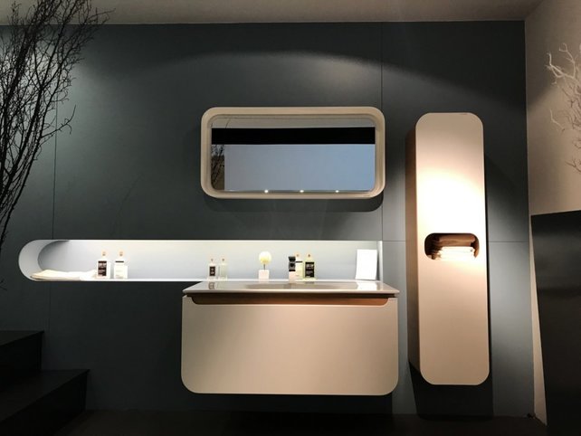 Design Badkamermeubel Pion 120cm Creavit Wit Keramisch wastafel kraangat 1 incl Design afvoerplug  120x85x53cm zonder overloop Design Badkamermeubel Pion 120cm Creavit Wit Keramisch wastafel kraangat 1 incl Design afvoerplug  120x85x53cm zonder overloop