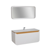 Design Badkamermeubel Pion 120cm Creavit Wit Keramisch wastafel kraangat 1 incl Design afvoerplug  120x85x53cm zonder overloop Design Badkamermeubel Pion 120cm Creavit Wit Keramisch wastafel kraangat 1 incl Design afvoerplug  120x85x53cm zonder overloop